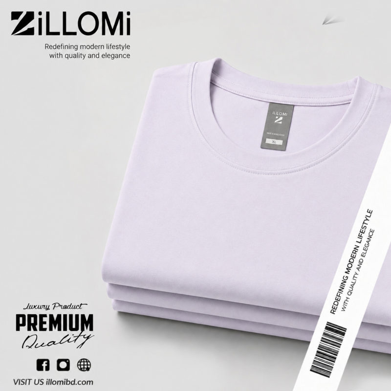 Solid-T-shirt-Cotton-Lavender image 3