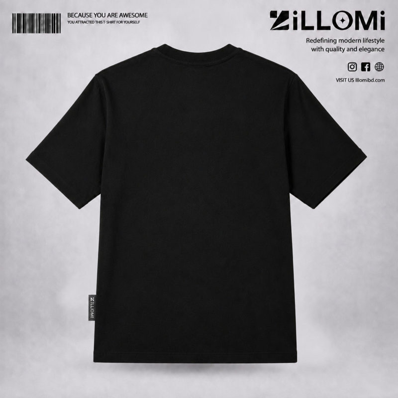 Solid-T-shirt-Cotton-Black image 2