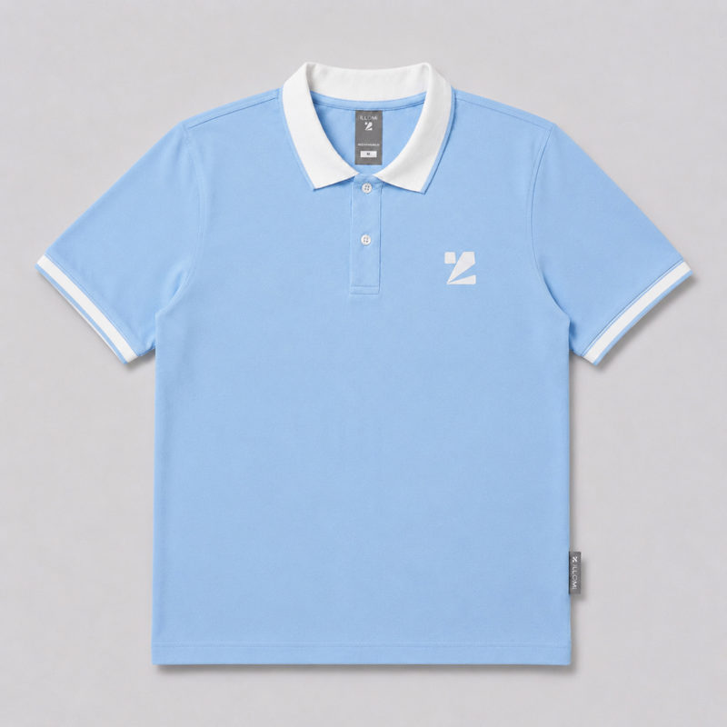 Polo-PK-Cotton Sky Blue image 2