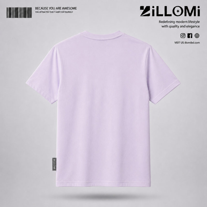 Solid-T-shirt-Cotton-Lavender image 2