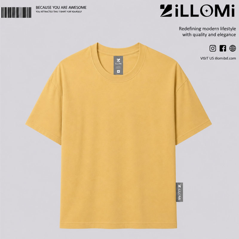 Drop Shoulder Golden  Yellow image 1