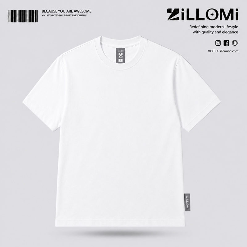 Solid-T-shirt-Cotton-White image 1